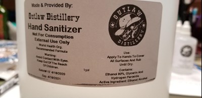 Label (Hand Sanitizer Label)